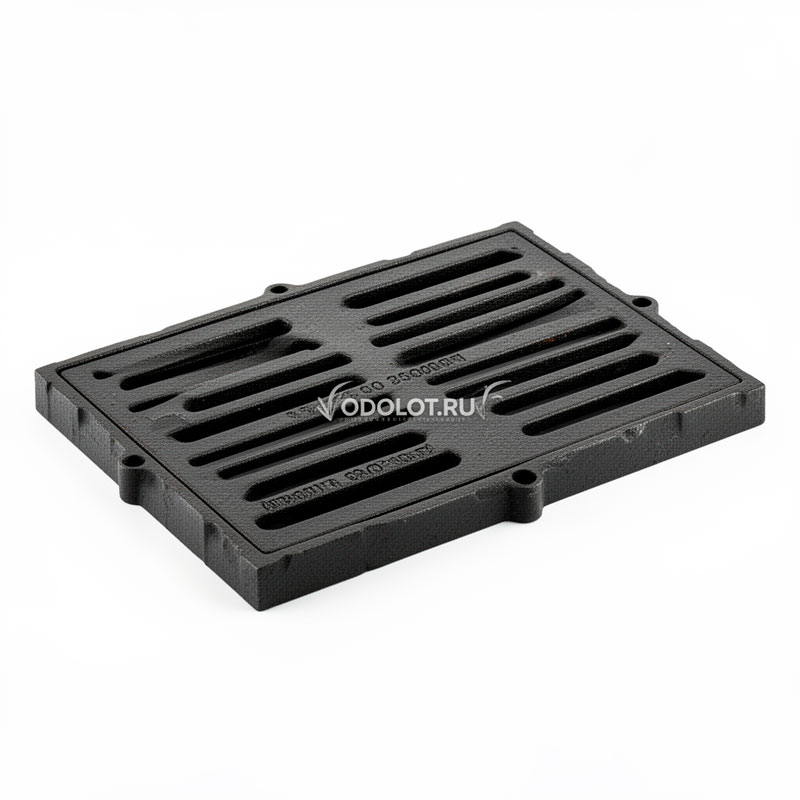 Решетка щелевая чугунная DN150 500/197/25 SW18/170 класс F900 кН Арт.RU22005