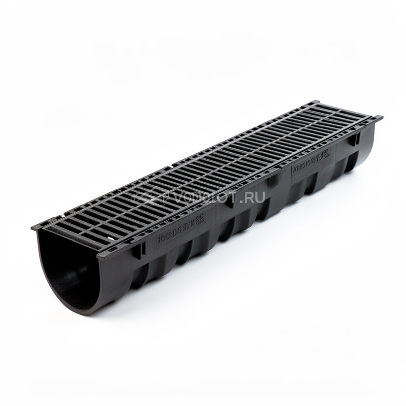 Лоток EcoTeck MEDIUM 100.175 h195 с решеткой пластиковой класс В125
